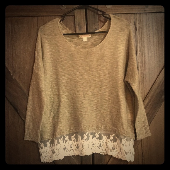 It's Our Time Sweaters - Women's Sweater with Lace